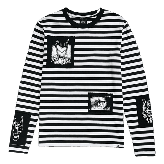 In My Head Striped Long Sleeve Tee