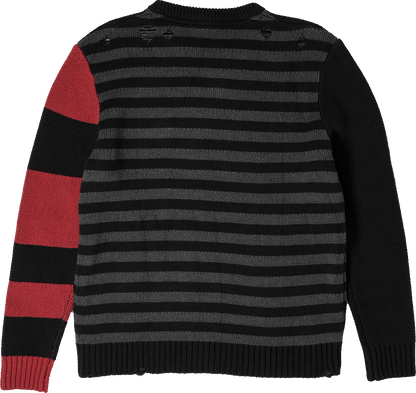 Cyber Heart Stripe Sweater